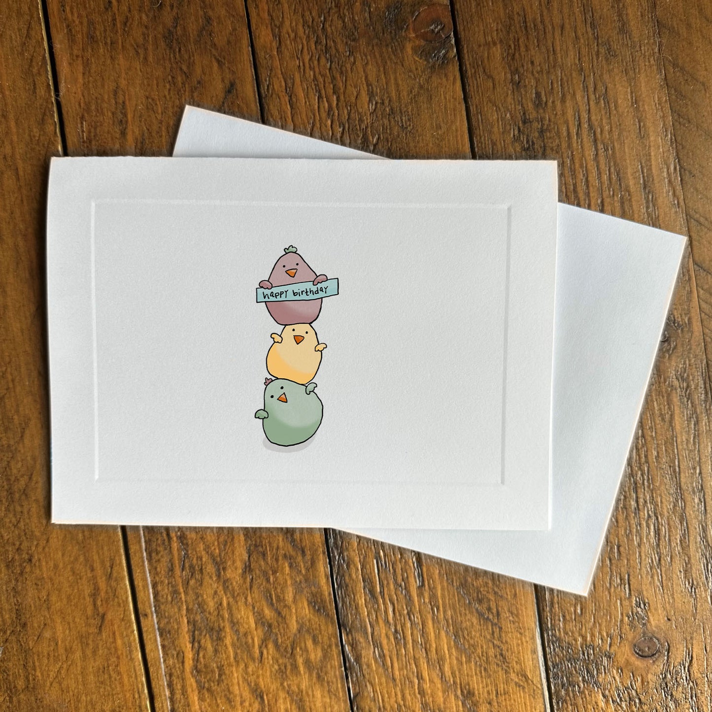 birthday greeting card - birthday chicks