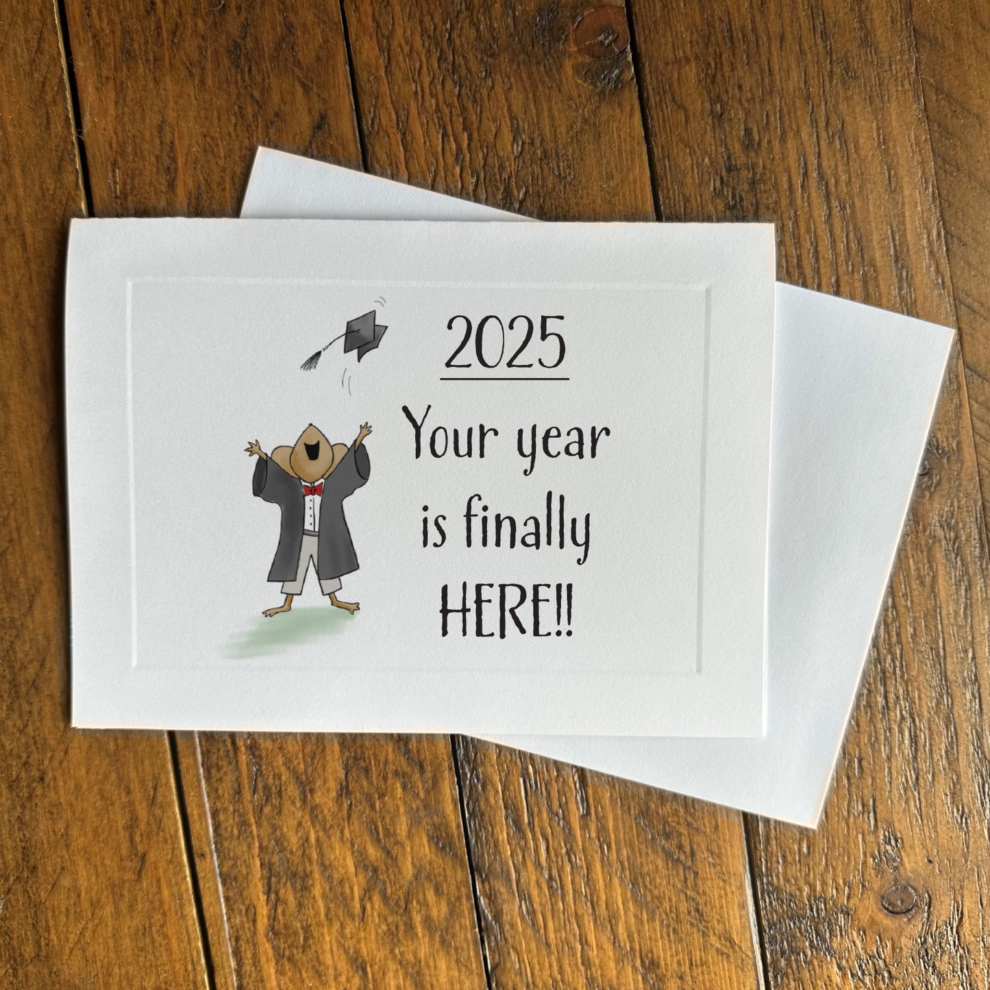 graduation greeting card mouse 2025