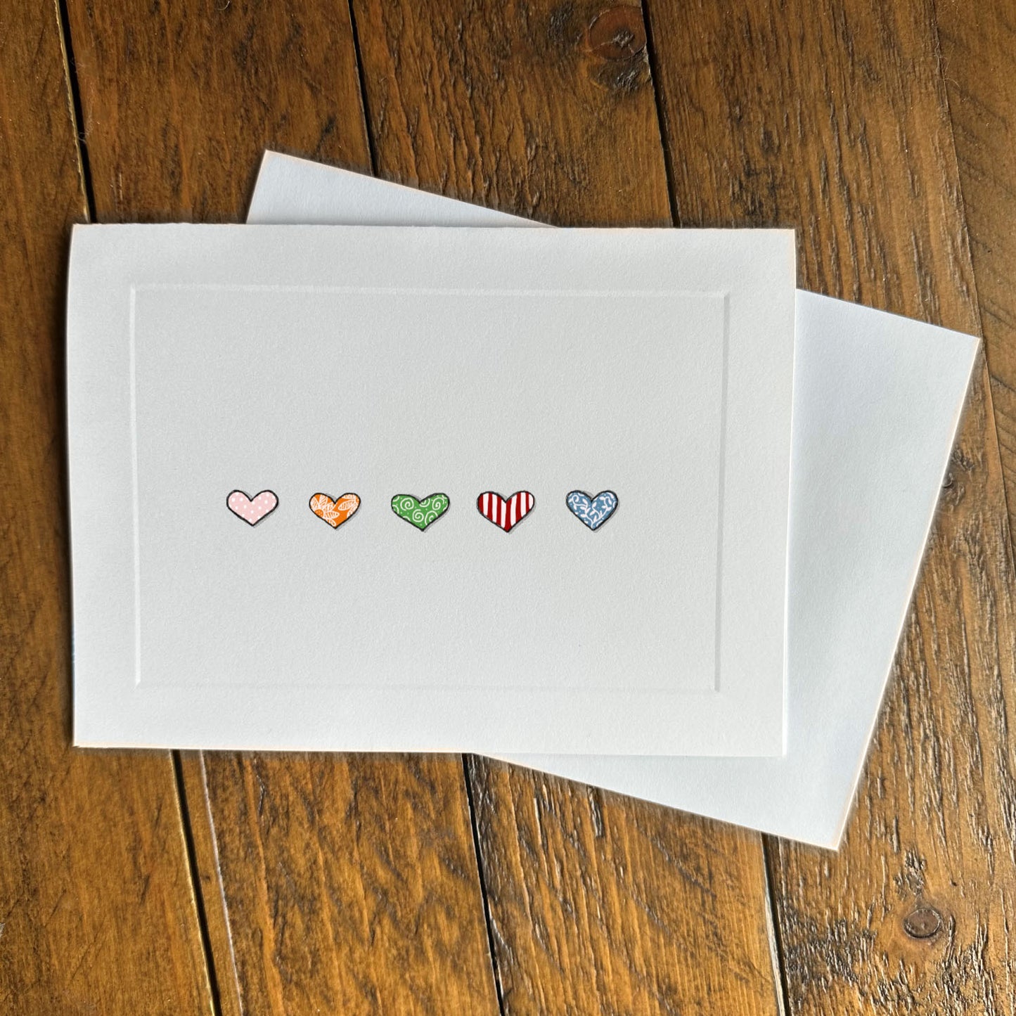 Friendship greeting card - hearts