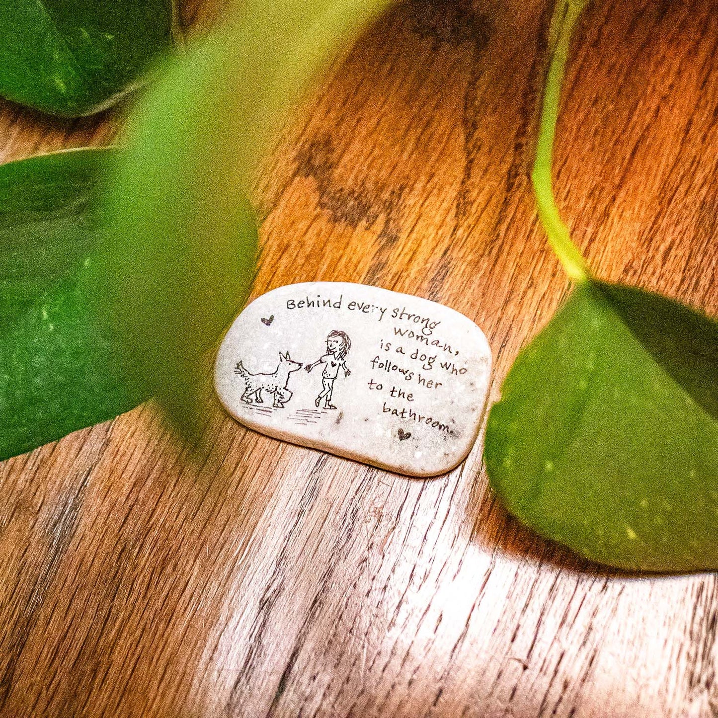 Stone art magnet 17 behind every stong woman