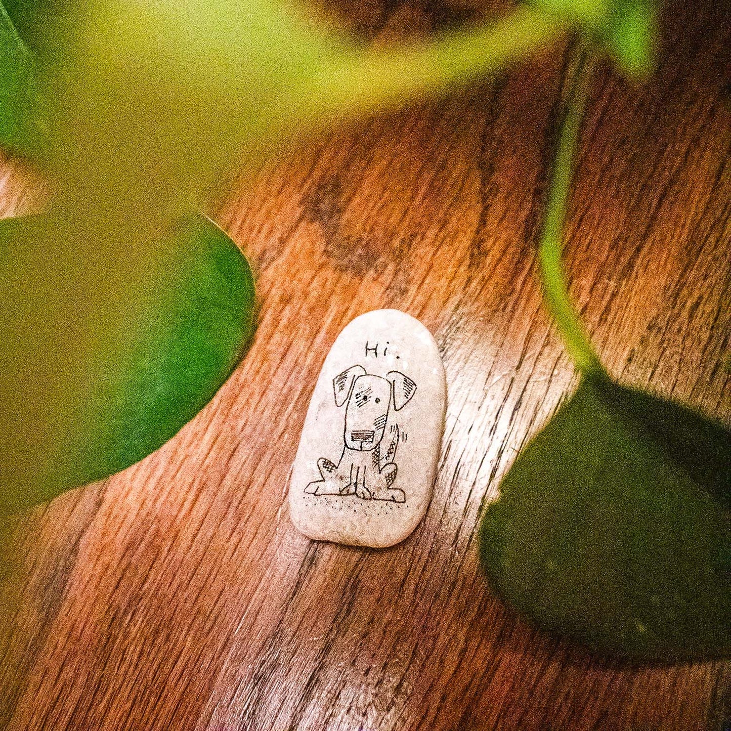 Stone art magnet 20 dog