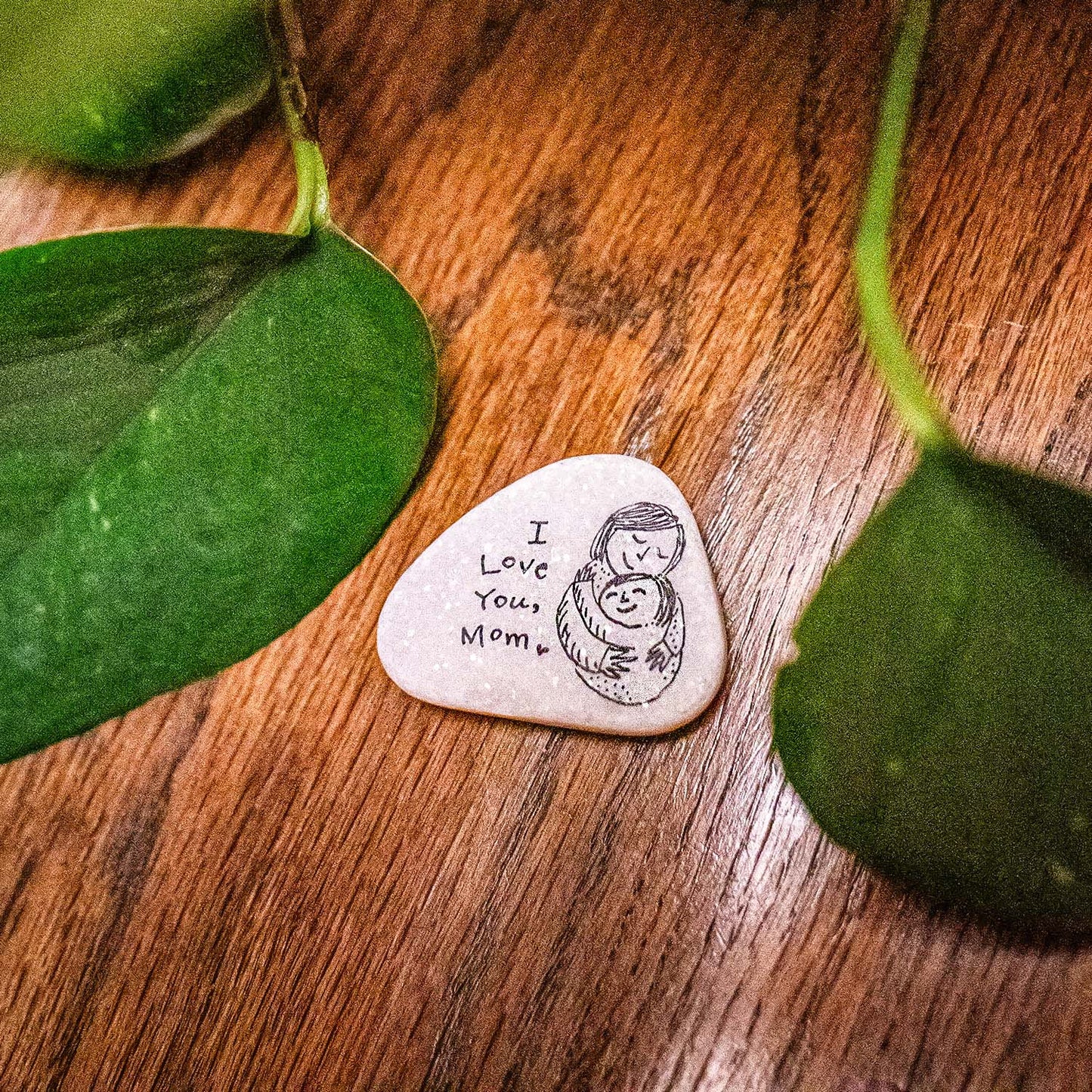 Stone art magnet 21 I love you Mom