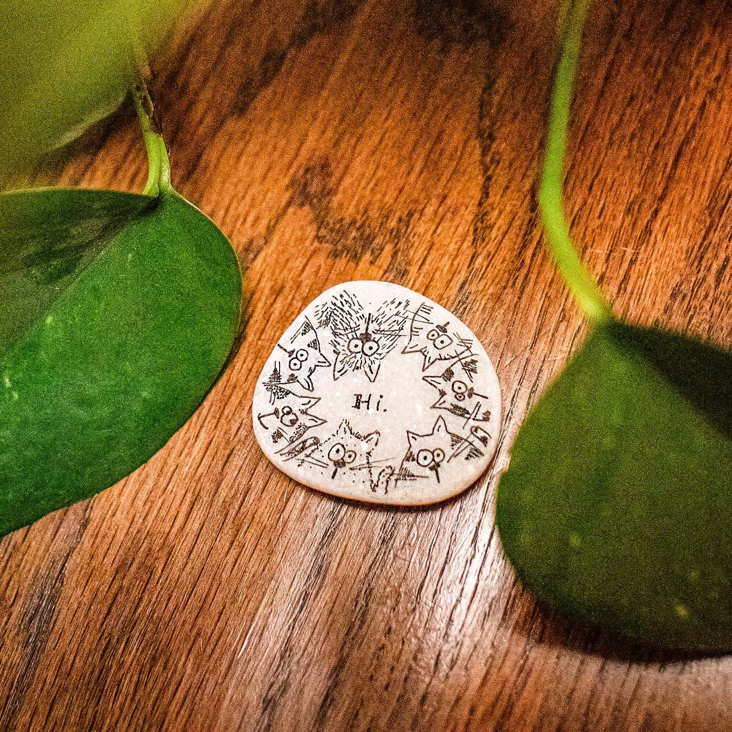 Stone art magnet 22 cat gang