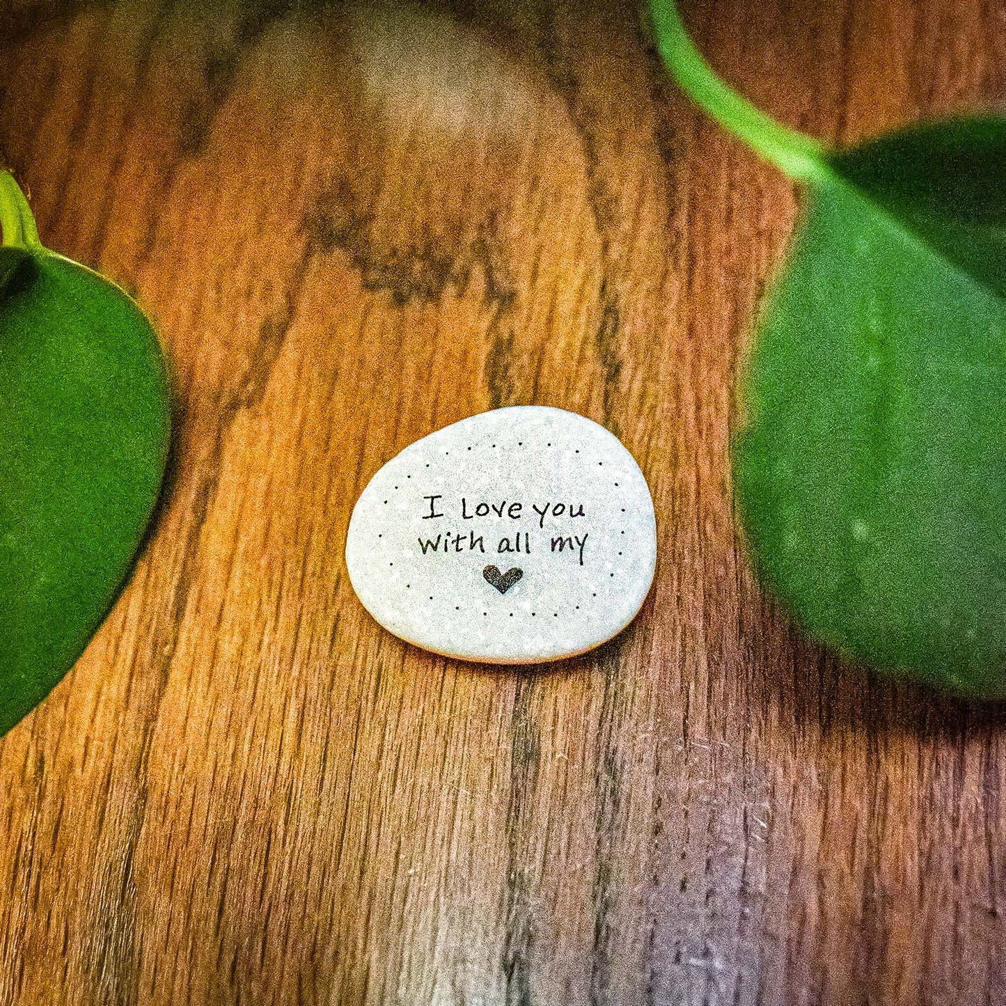 Stone art magnet 3 love you