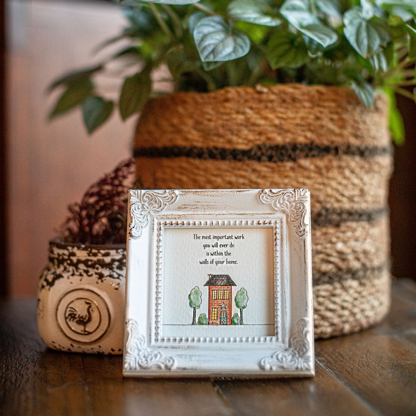 Framed Illustration - 4 house - within the walls