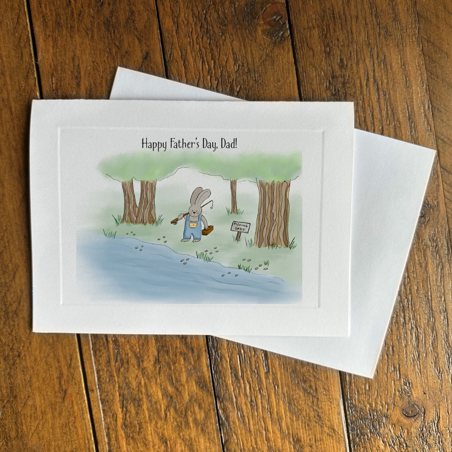 Father's Day card - fishin spot