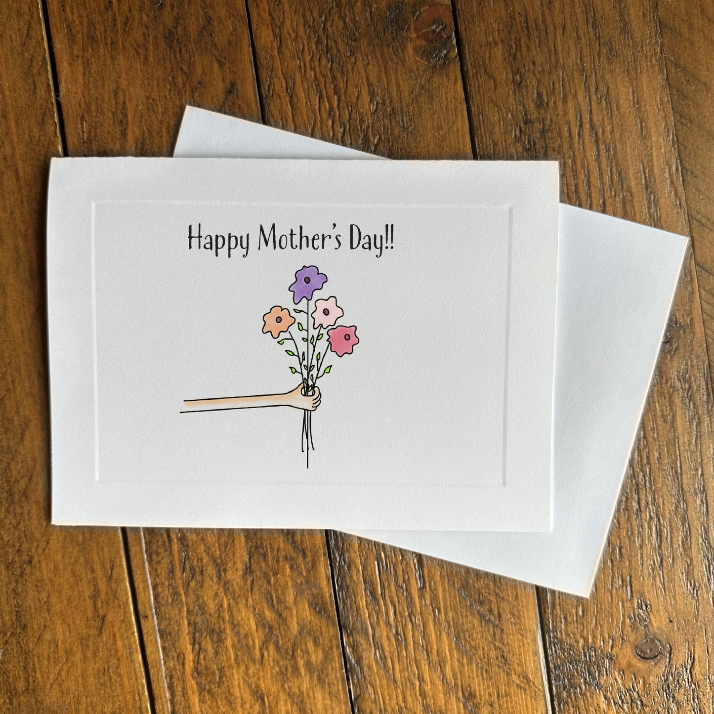 Mother's Day card - HMD flowers for mom