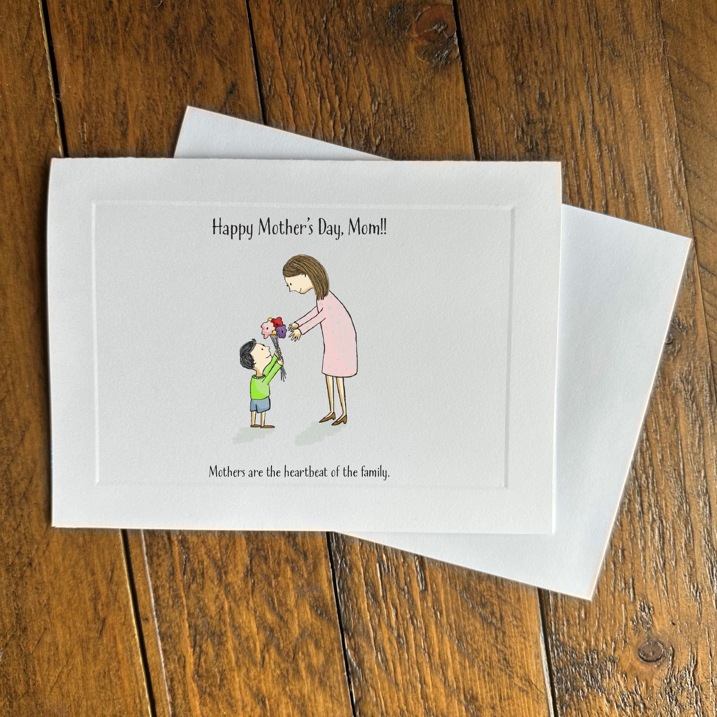 Mother's Day card - HMD heartbeat