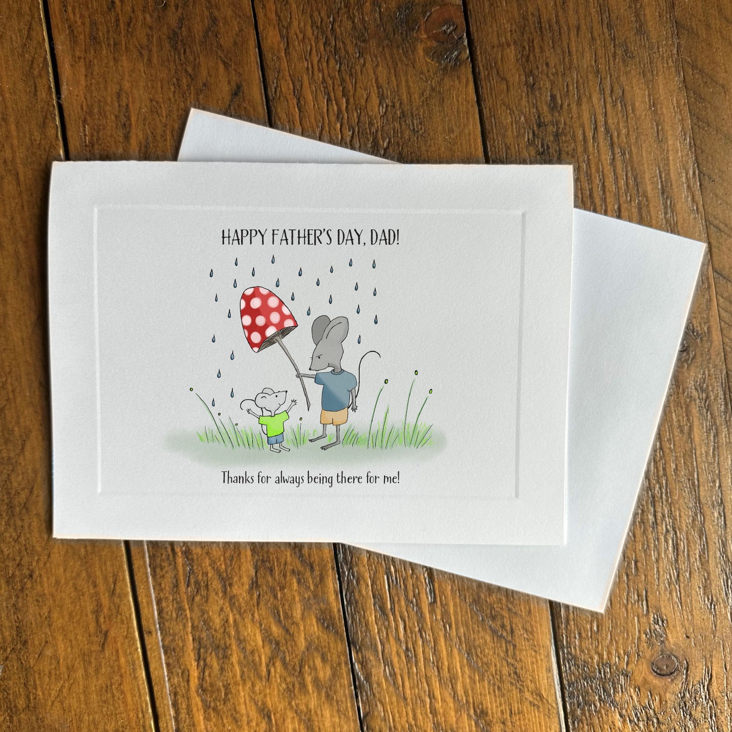 Father's Day card - mouse dad