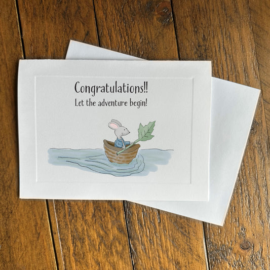 graduation greeting card - let the adventure begin