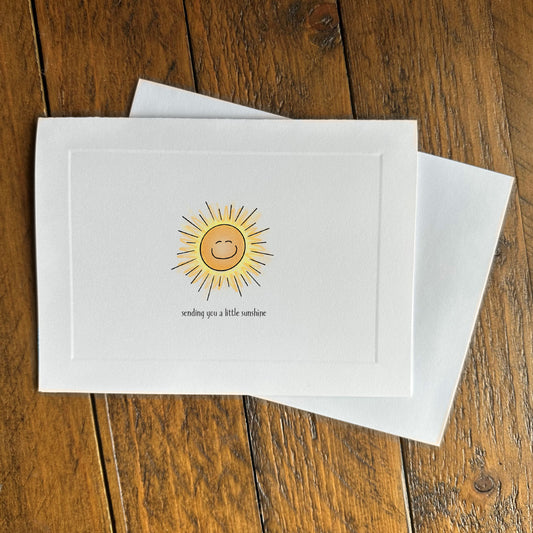 Friendship greeting card - sending sunshine