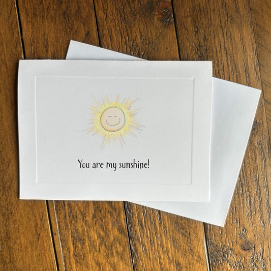Friendship greeting card - sunshine